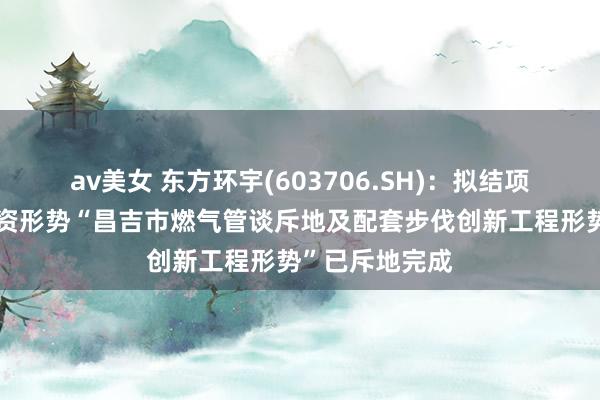 av美女 东方环宇(603706.SH)：拟结项的召募资金投资形势“昌吉市燃气管谈斥地及配套步伐创新工程形势”已斥地完成