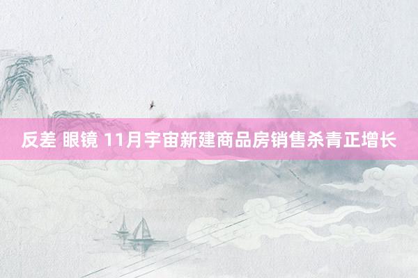 反差 眼镜 11月宇宙新建商品房销售杀青正增长