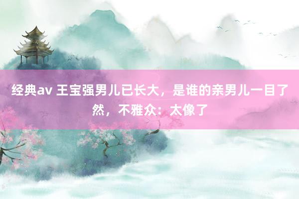 经典av 王宝强男儿已长大，是谁的亲男儿一目了然，不雅众：太像了