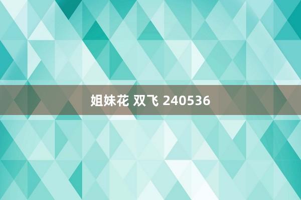 姐妹花 双飞 240536
