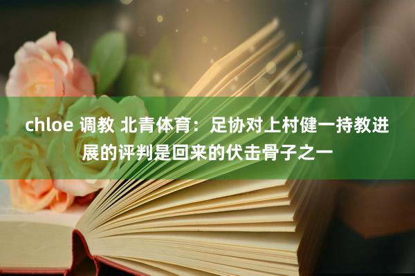 chloe 调教 北青体育：足协对上村健一持教进展的评判是回来的伏击骨子之一