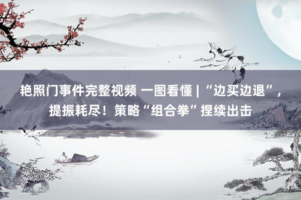 艳照门事件完整视频 一图看懂 | “边买边退”，提振耗尽！策略“组合拳”捏续出击