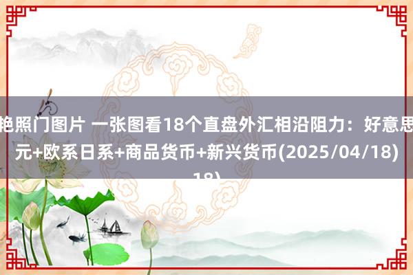 艳照门图片 一张图看18个直盘外汇相沿阻力：好意思元+欧系日系+商品货币+新兴货币(2025/04/18)