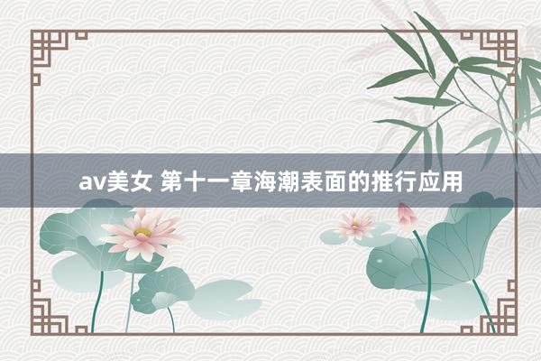 av美女 第十一章海潮表面的推行应用