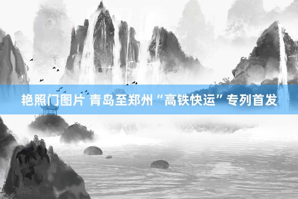 艳照门图片 青岛至郑州“高铁快运”专列首发