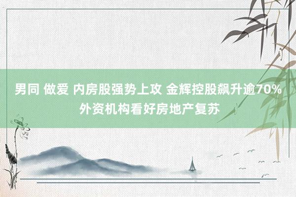 男同 做爱 内房股强势上攻 金辉控股飙升逾70% 外资机构看好房地产复苏